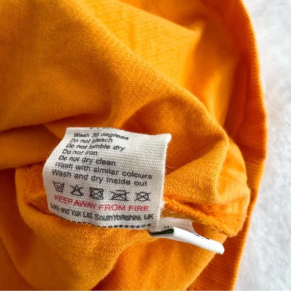 Lucy & Yak Mini Pini Corduroy Overall Dress Orange - Picture 11 of 13